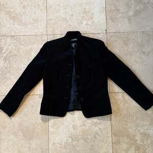 Ralph Lauren Women’s 10 Black Velvet Blazer
